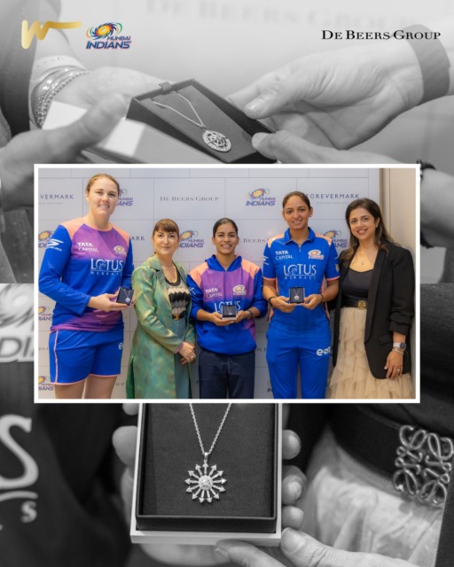 Manifesting every match, every milestone, every moment that matters.

Gifting the Mumbai Indians Natural Diamond Intention Pendants, reminders that brilliance begins with belief.

#NaturalDiamonds #IntentionPendants #MumbaiIndians #AaliRe #LoveFromUniverse 

[De Beers Group, Mumbai Indians, Luxury Jewellery, Manifestations 2026, Natural Diamonds]