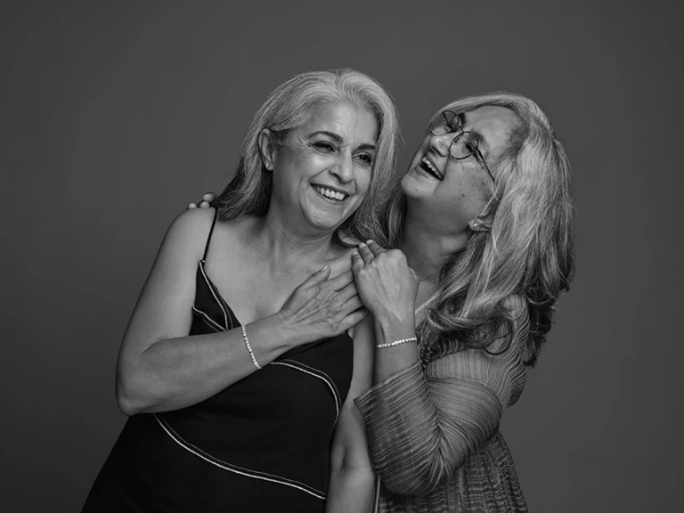 Best friends celebrating