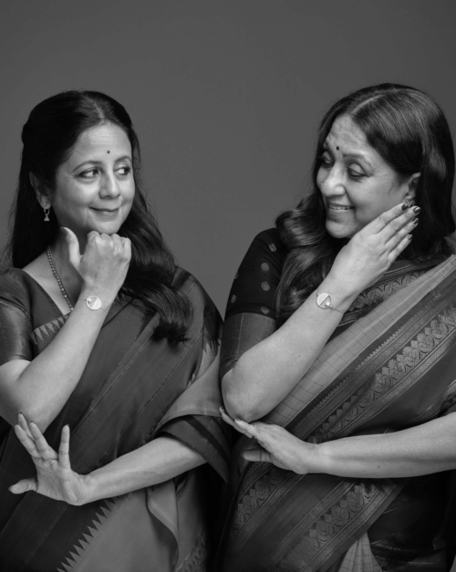 Two friends looking each other