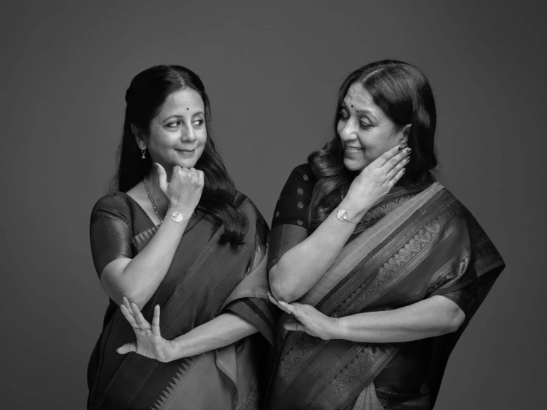 Two friends looking each other