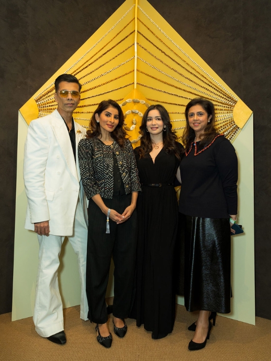 Karan Johan, Rosemin Madhavji, Sara Tendulkar and Shweta Harit at Freize London