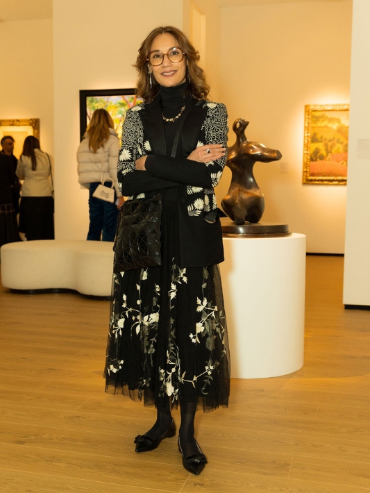 Nonita Kalra at Freize London with De Beers