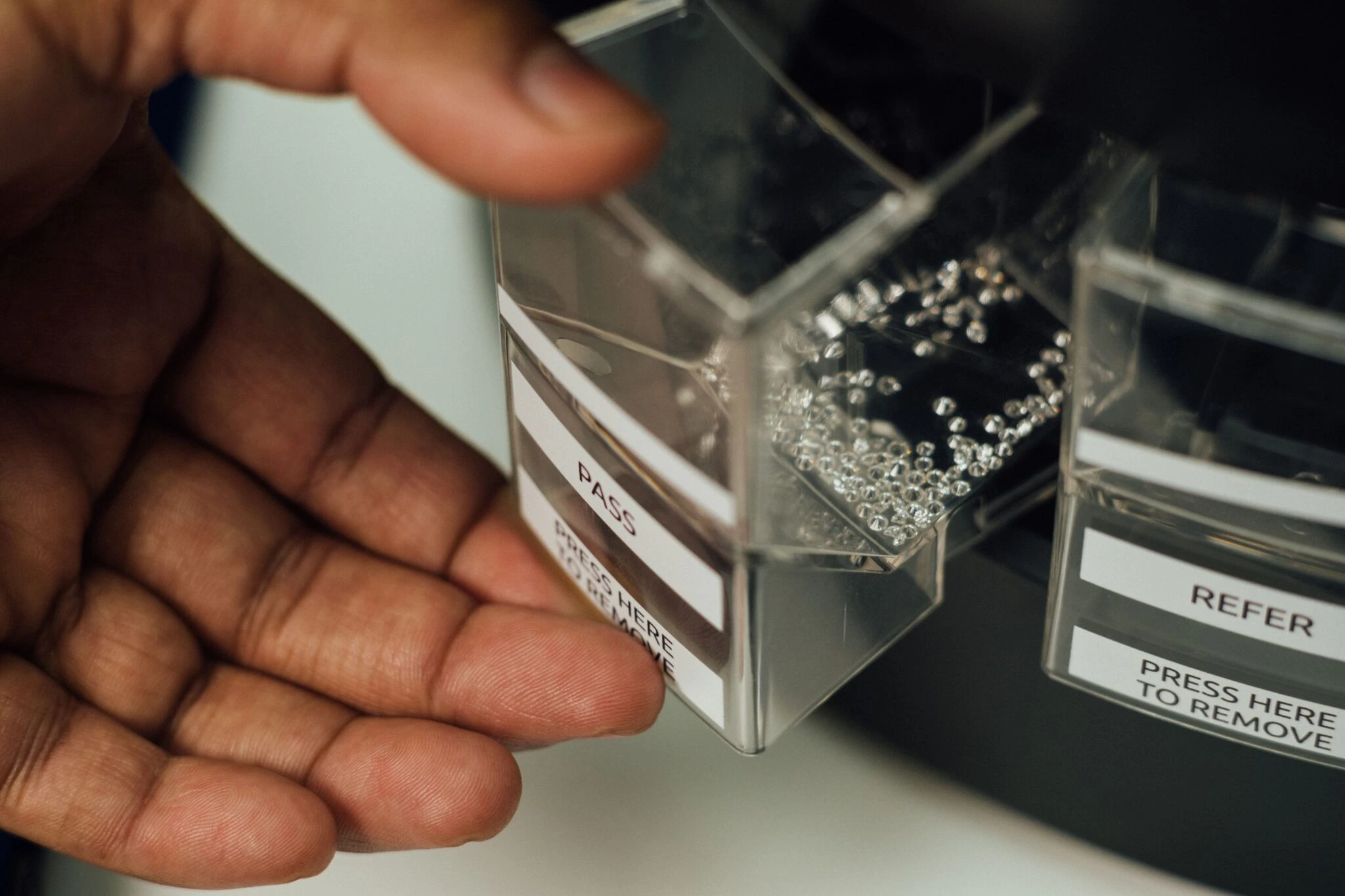 diamonds in a drawer