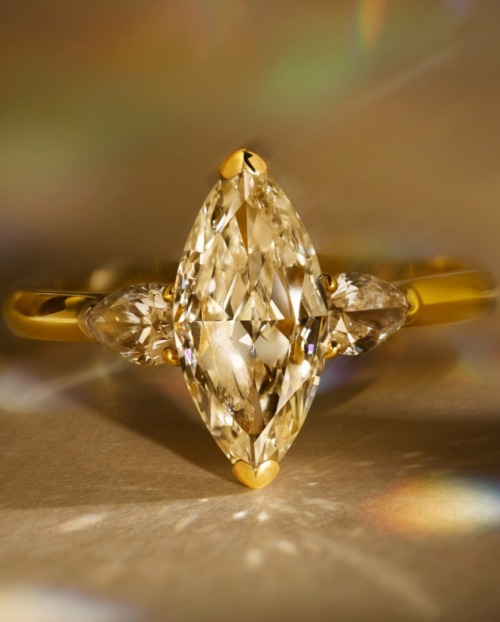 Close up of a natural diamond ring