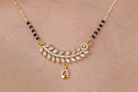 How to style a diamond mangalsutra