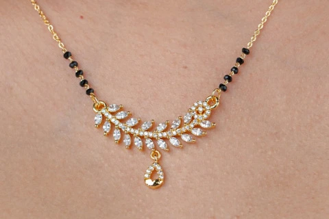 How to style a diamond mangalsutra