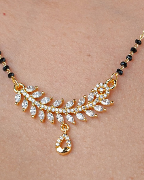 A diamond mangalsutra