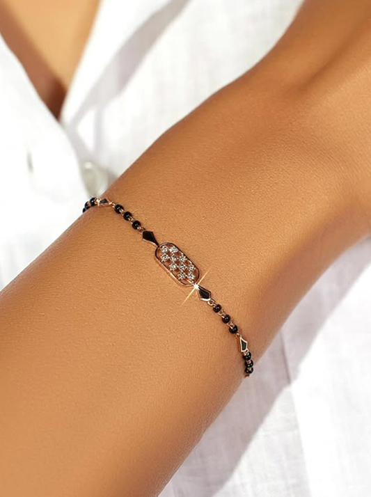 A diamond mangalsutra bracelet