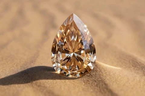 The rare golden glow of Champagne Desert diamonds