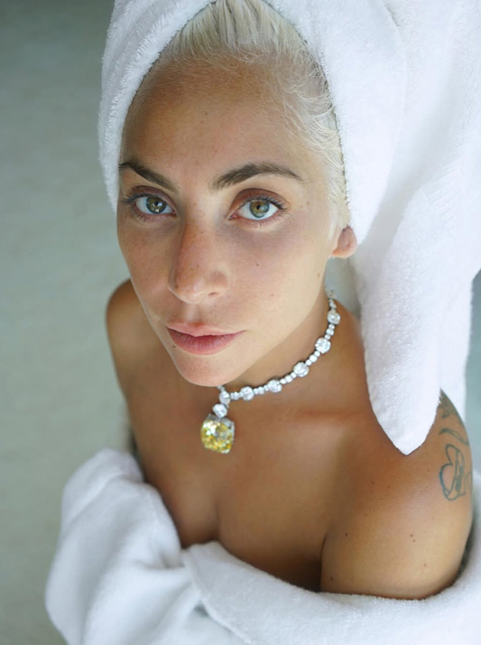 Lady Gaga wearing Honey desert diamond