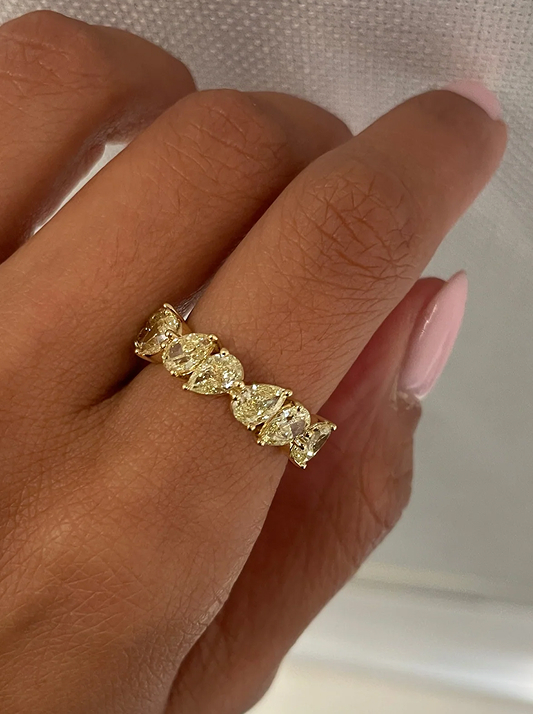 Sand coloured Desert diamond ring