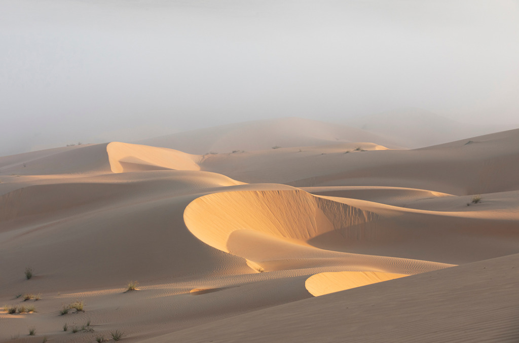 Natural sand hues of the desert