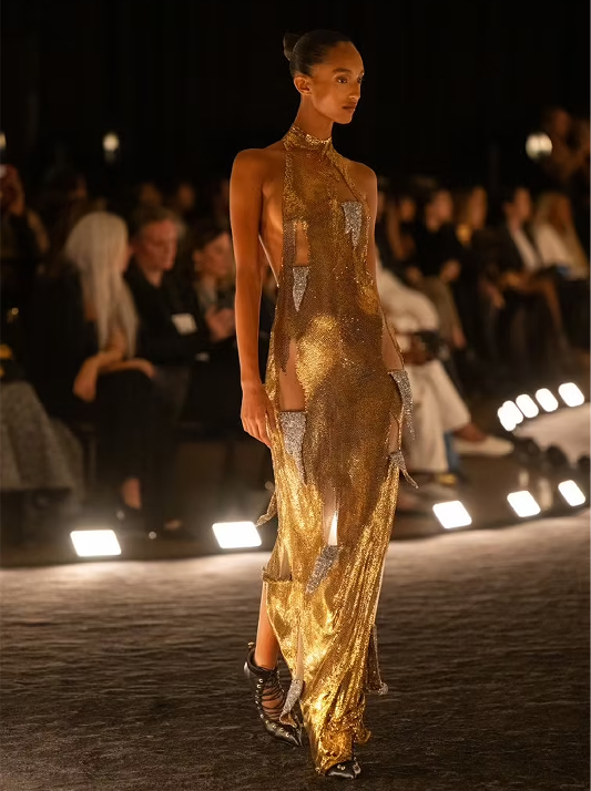 Runway look with whiskey toned colours