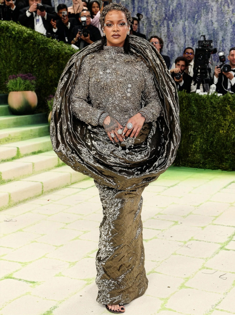 Rihanna in diamond jewellery at the 2026 Met Gala
