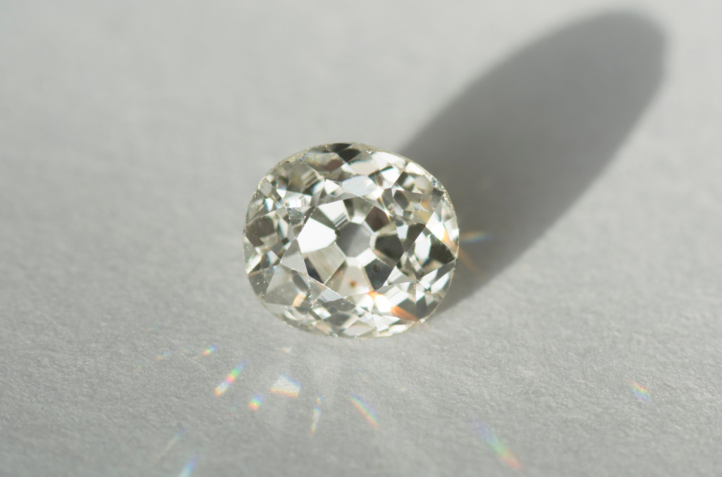 An old mine cut diamond
