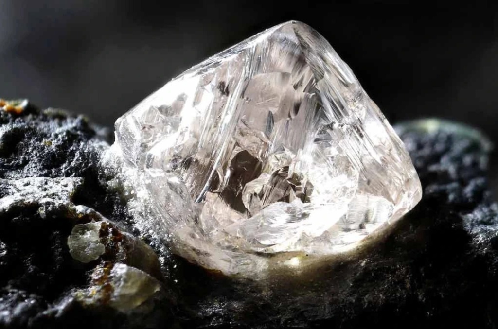 A rough natural diamond
