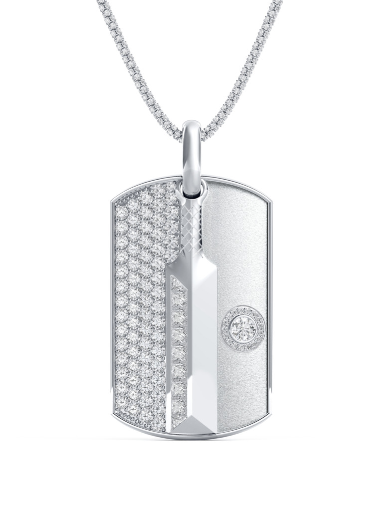 Cricketer Suryakumar Yadav's custom De Beers diamond pendant