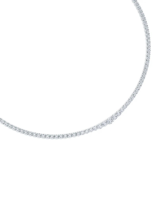 Abhishek Sharma's Forevermark Lines of Light Graduated Tennis Necklace made with natural diamonds