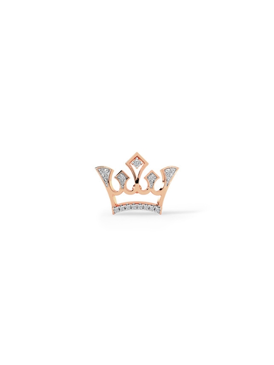 CaratLane Crown Diamond Brooch for Men