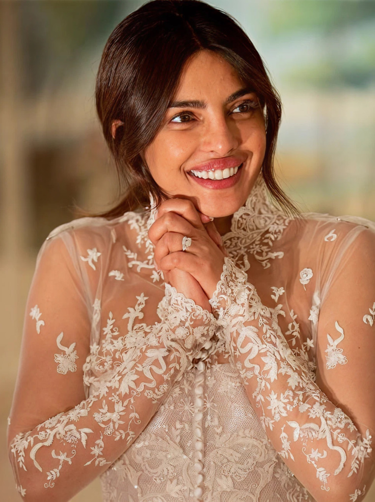 Priyanka Chopra Jonas wearing natural diamonds