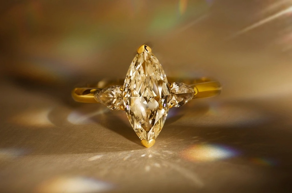 marquise cut diamond ring
