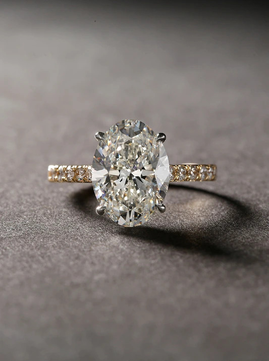 A natural diamond engagement ring