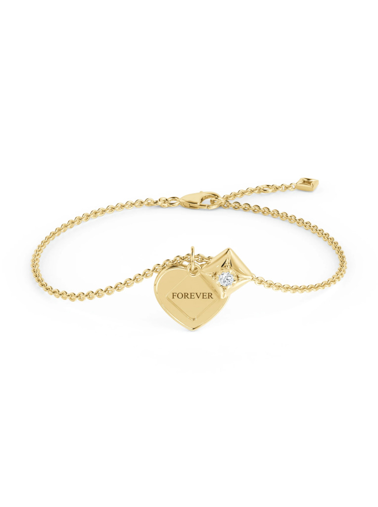 Forevermark diamond Forever Bestie Heart Charm Bracelet