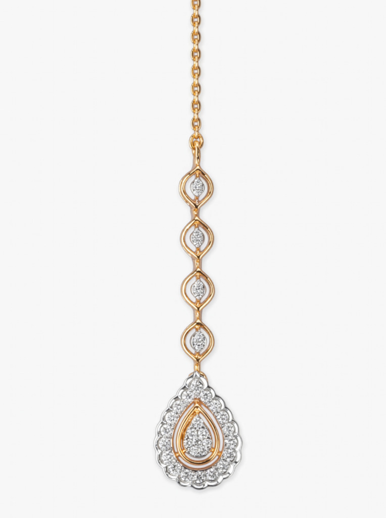 Tanishq Graceful Bloom Diamond Maang Tikka