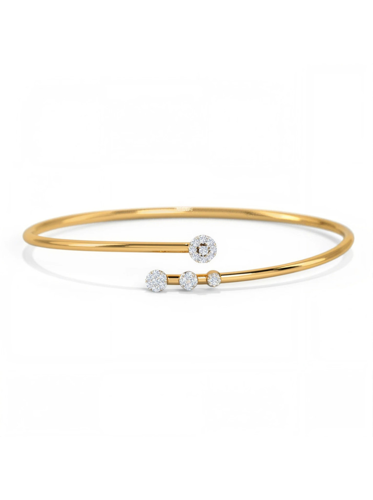 CaratLane Nabena Flora Diamond Bracelet