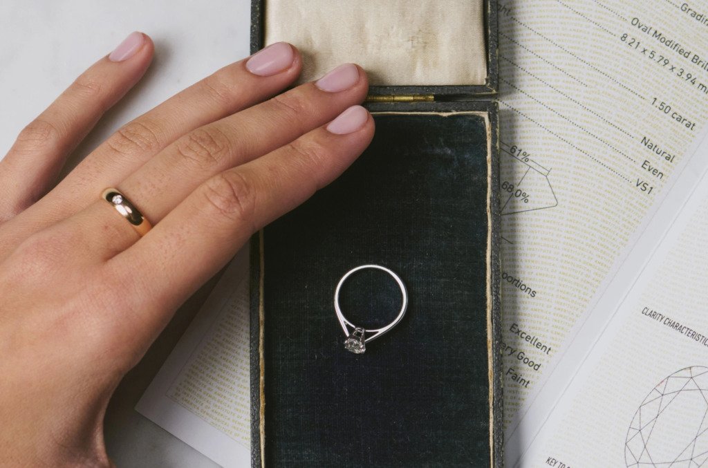 Diamond insurance and a diamond ring