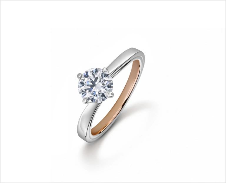 A solitaire ring