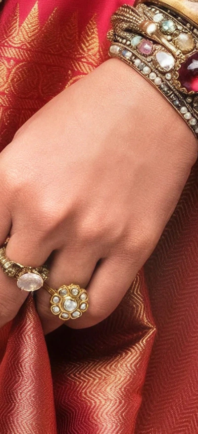 The modern guide to styling diamonds with traditional Indian textiles and silhouettes