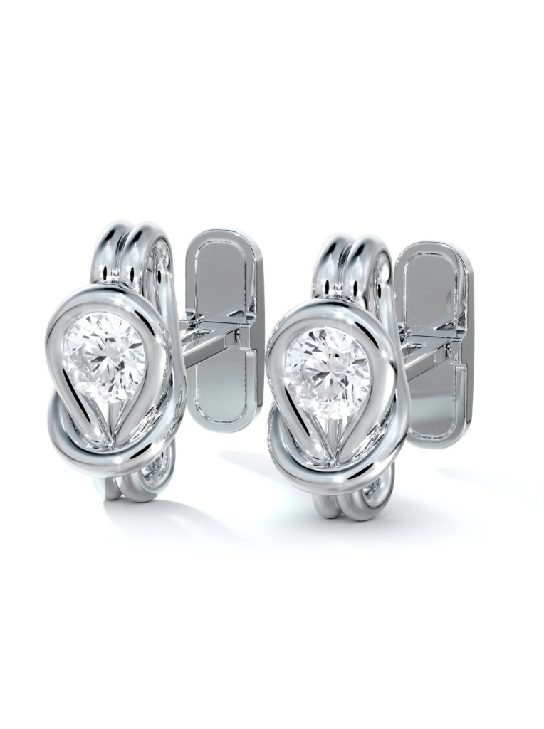 Encordia-knot-solitaire-cufflinks_Forevermark
