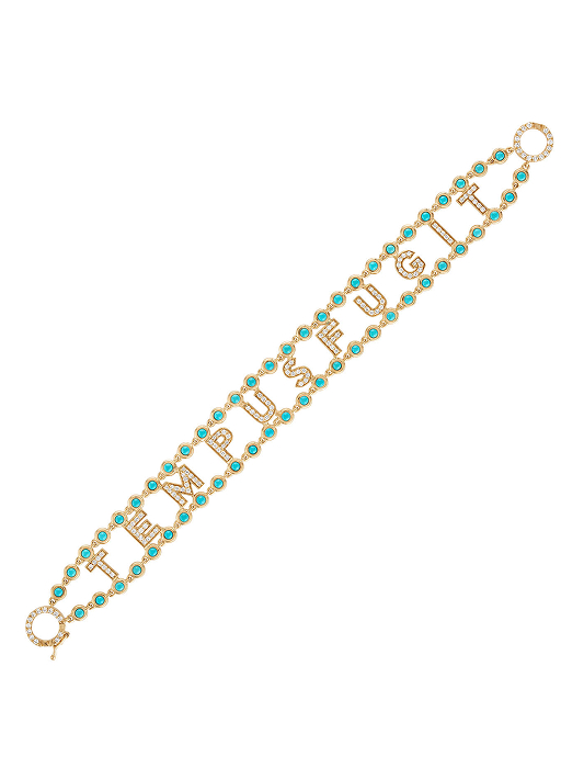Personalized diamond bracelet by Eden Presley © Image courtesy of Eden Presley