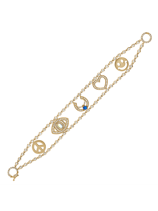 Personalized diamond bracelet by Eden Presley © Image courtesy of Eden Presley