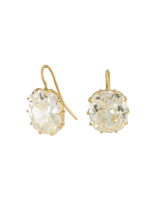 Old cushion cuts earrings by Sylva Yepremian of Sylva et Cie © Image courtesy of Sylva et Cie