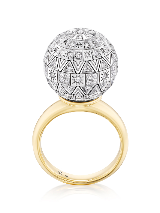 Harwell Godfrey’s disco ball ring © Image courtesy of Harwell Godfrey
