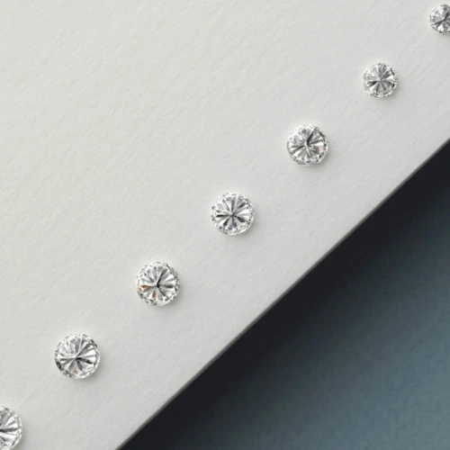 Cut diamond carat range in line