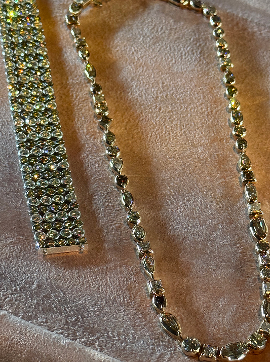 bezel set desert diamond bracelet Stephanie Gottlieb