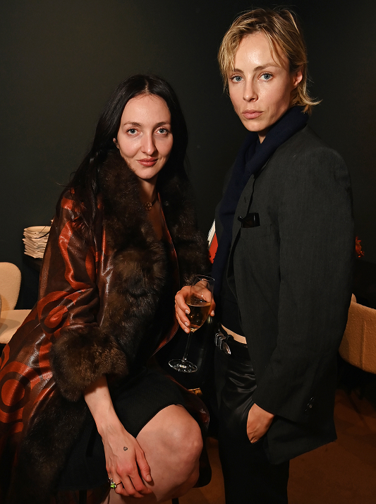 Tish Weinstock and Edie Campbell at the De Beers Frieze Masters party
