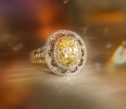 Desert diamond ring natural diamonds