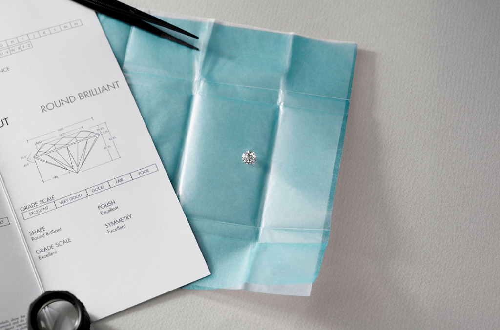 A diamond and its certification