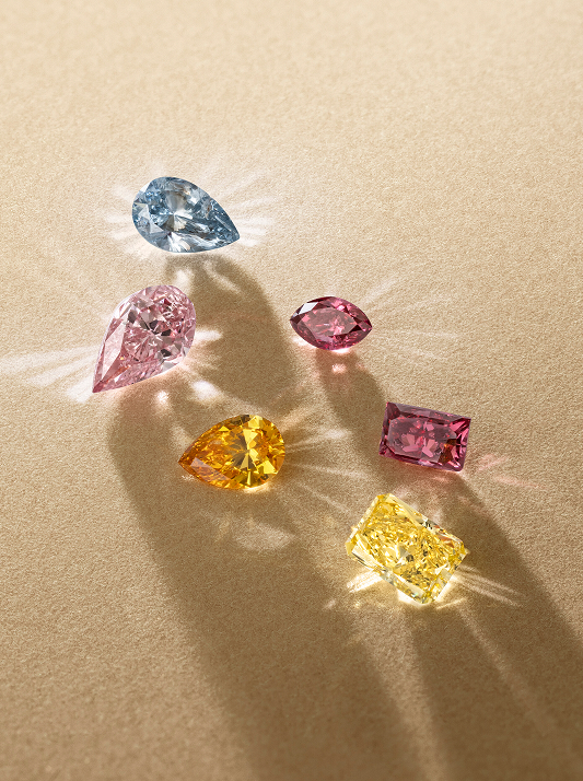 The Rainbow Collection of fancy colored natural diamonds