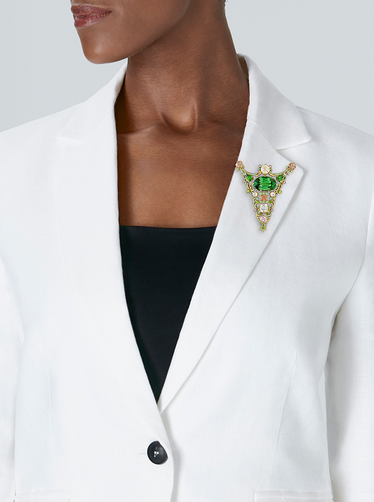 Tiffany & Co Art Nouveau Floral Brooch