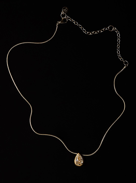 Sand colored natural desert diamond natural diamond necklace jewelry