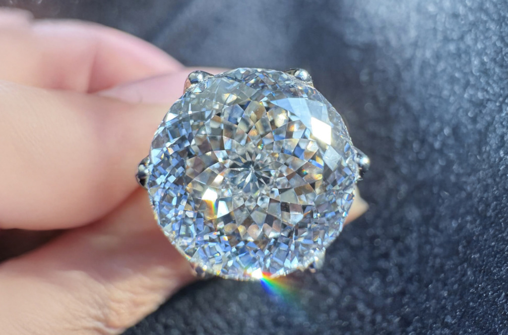 A Portuguese cut diamond 