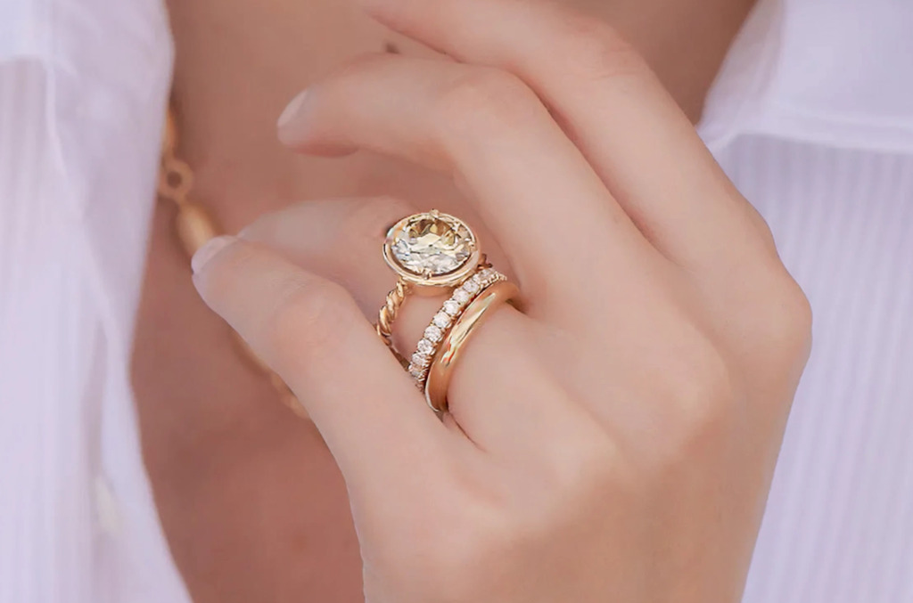 A ring stack by Single Stone 