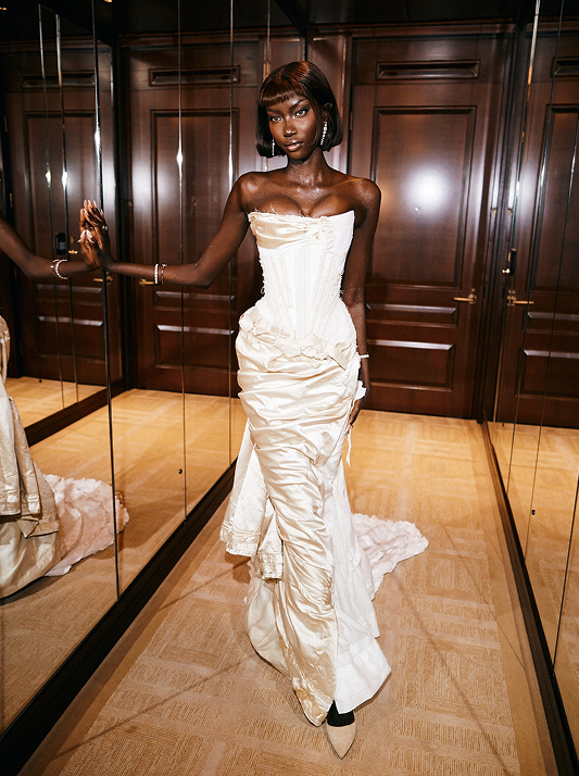 Anok Yai at the British Fashion Awards 2025