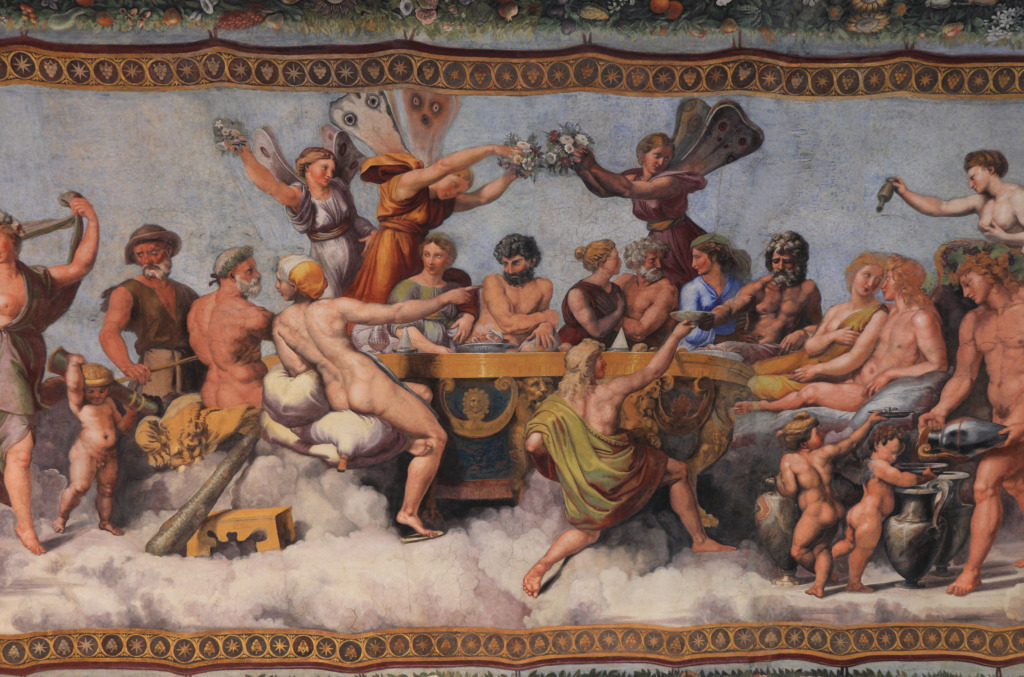A painting depicting ancient ancient greek culture 
