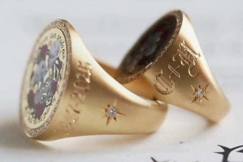 Diamond signet rings: how a historic jewelry staple is getting a diamond rewrite